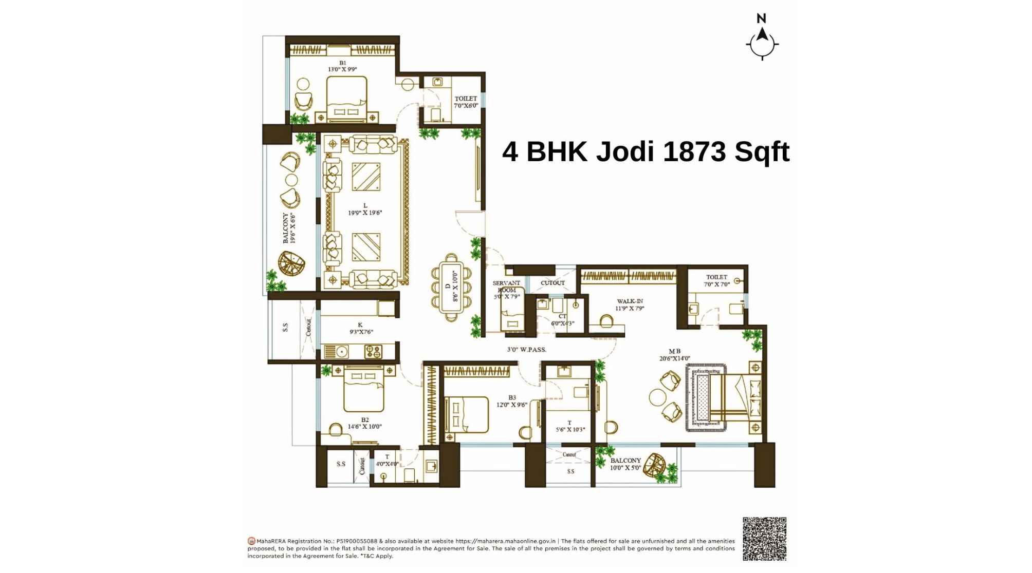 Promesa-Fremont-Floor-Plan-4-BHK-Jodi-1873-Sqft